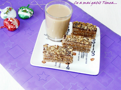prajitura cu nuca si caramel